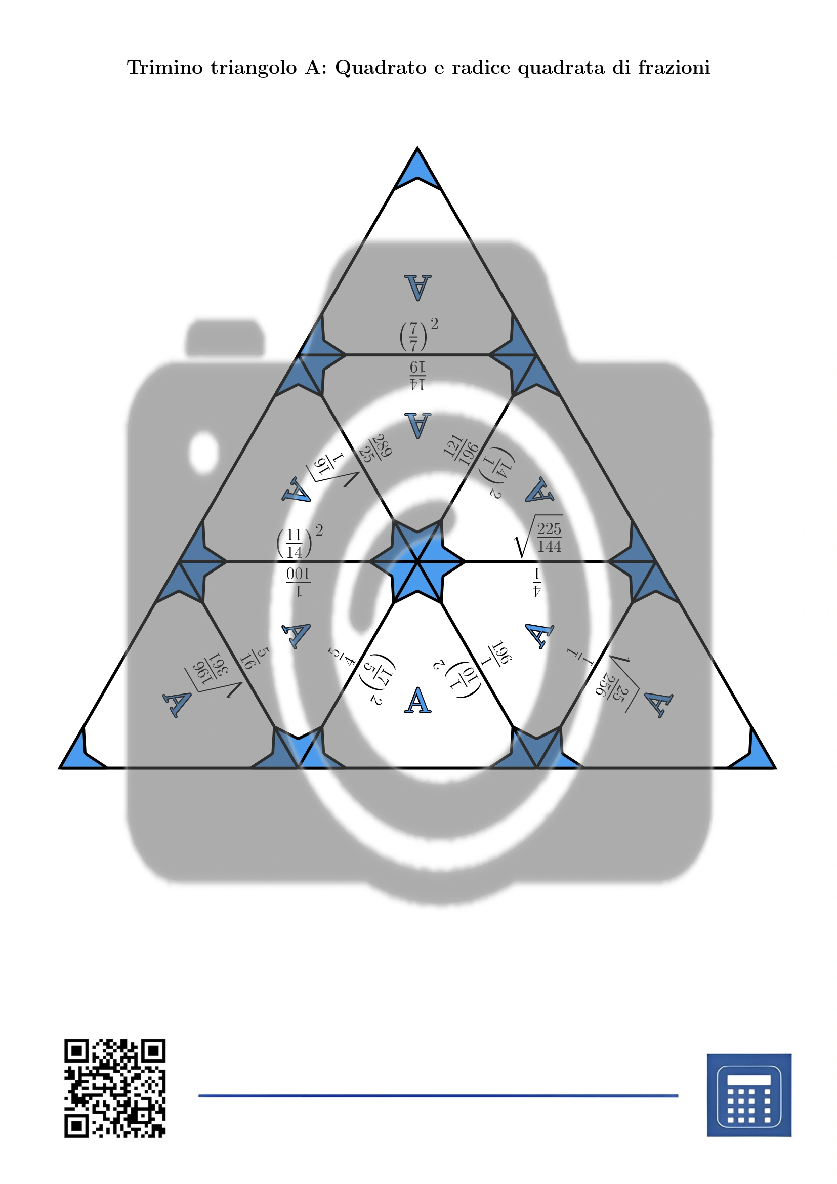 Trimino: Quadrato e radice quadrata di frazioni - immagine 2