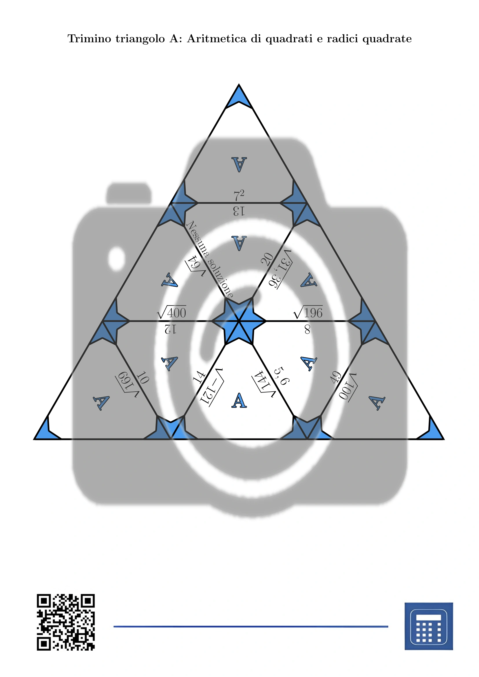 Trimino: Aritmetica di quadrati e radici quadrate - immagine 2