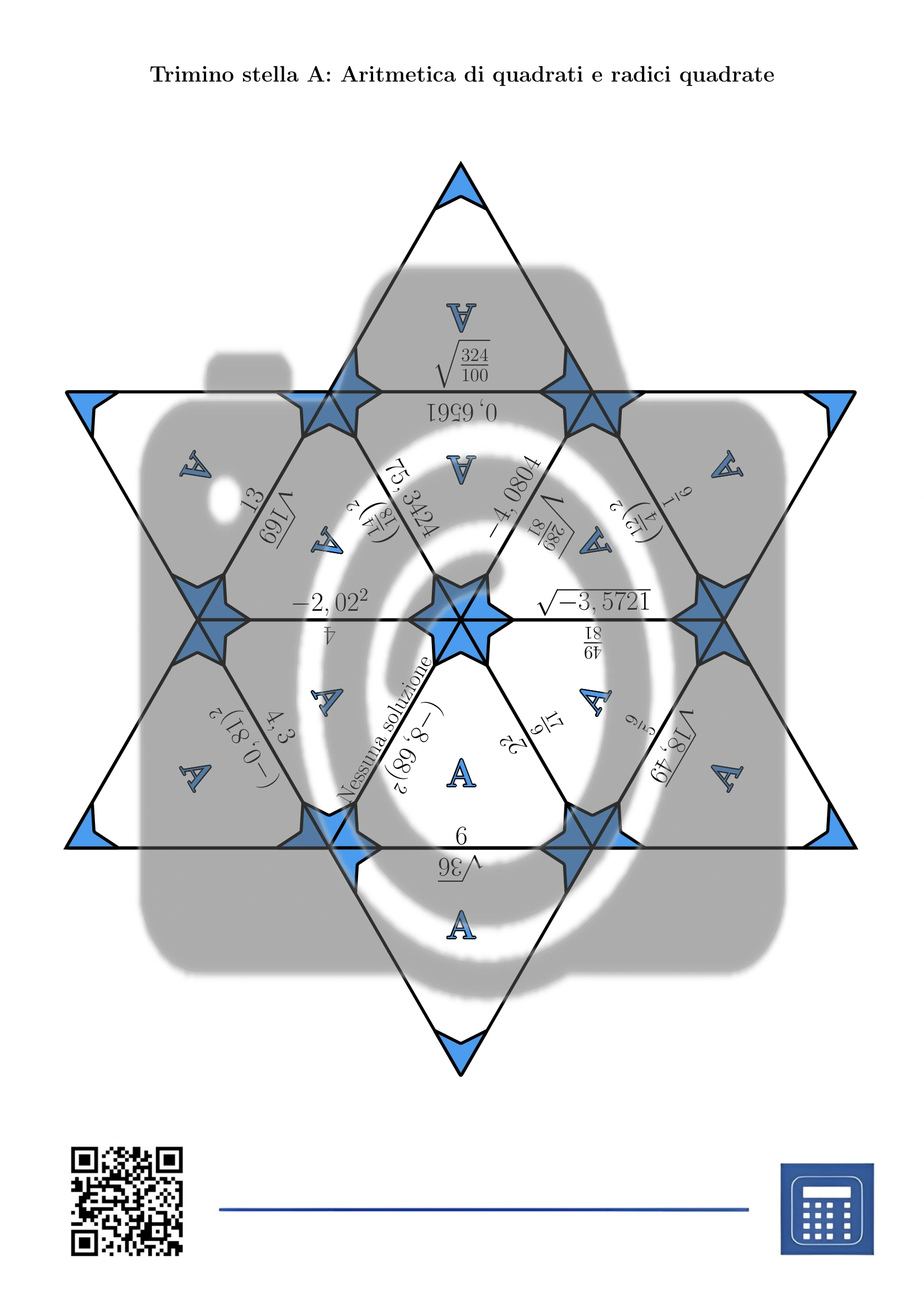 Trimino: Aritmetica di quadrati e radici quadrate - immagine 4