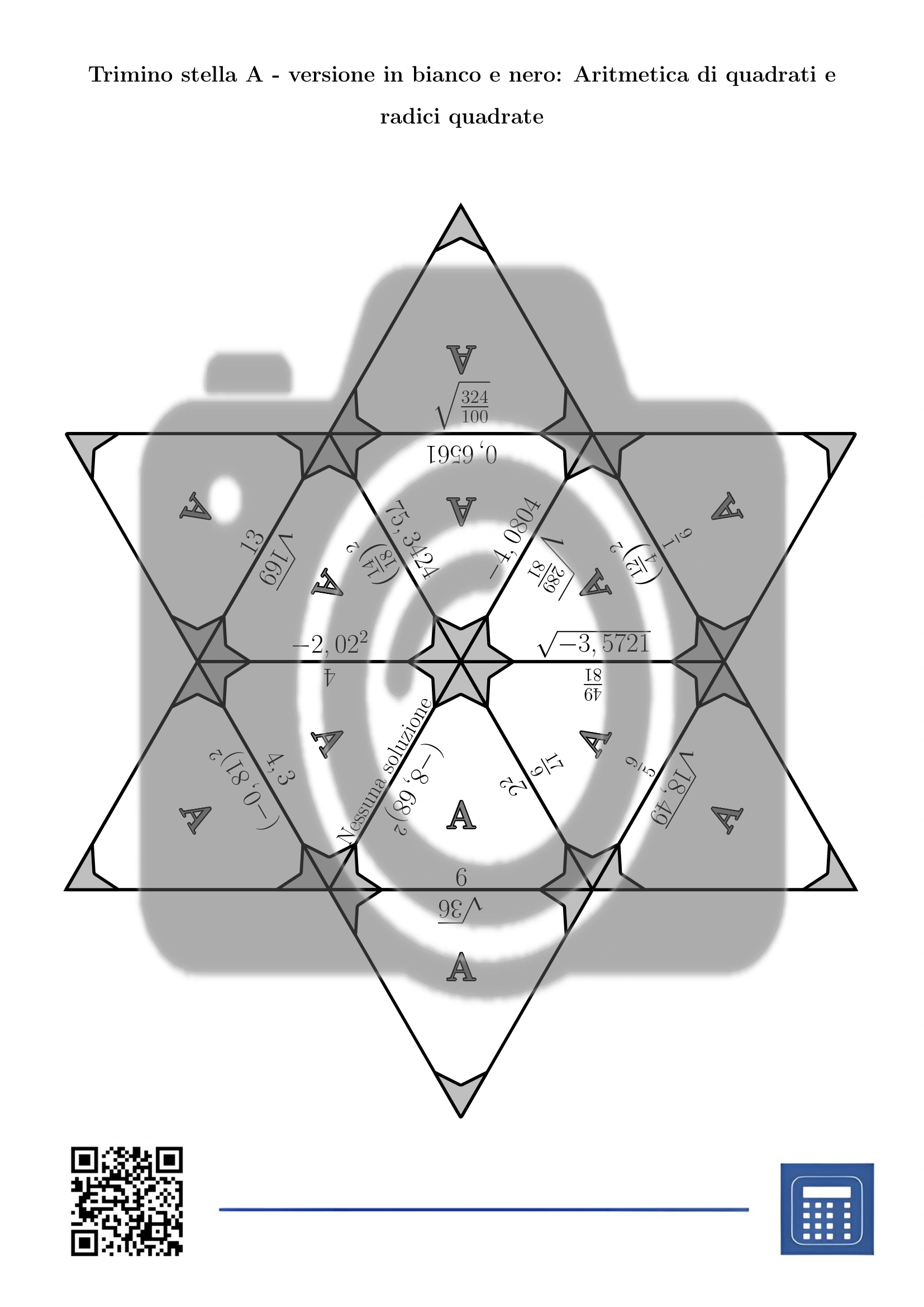 Trimino: Aritmetica di quadrati e radici quadrate - immagine 5