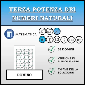Domino: Terza potenza dei numeri naturali