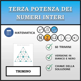 Trimino: Terza potenza dei numeri interi