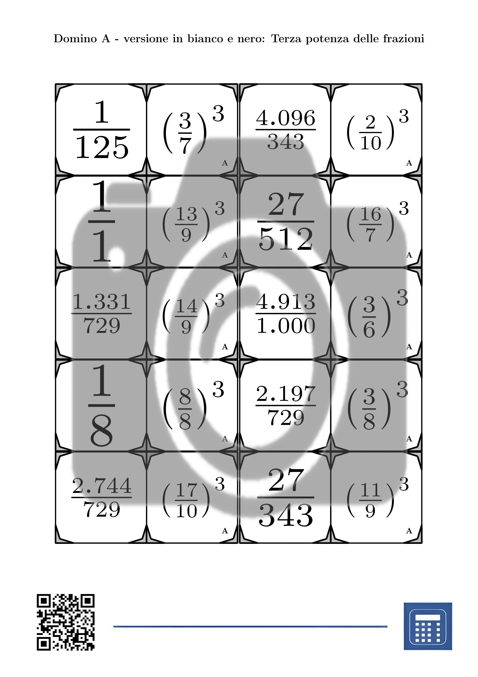 Domino: Terza potenza delle frazioni - immagine 3