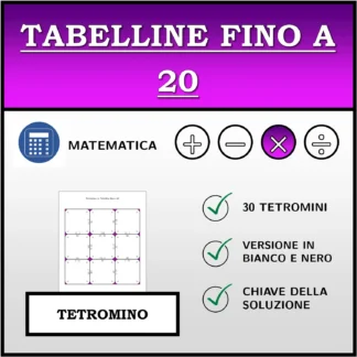 Tetramino: Tabelline fino a 20
