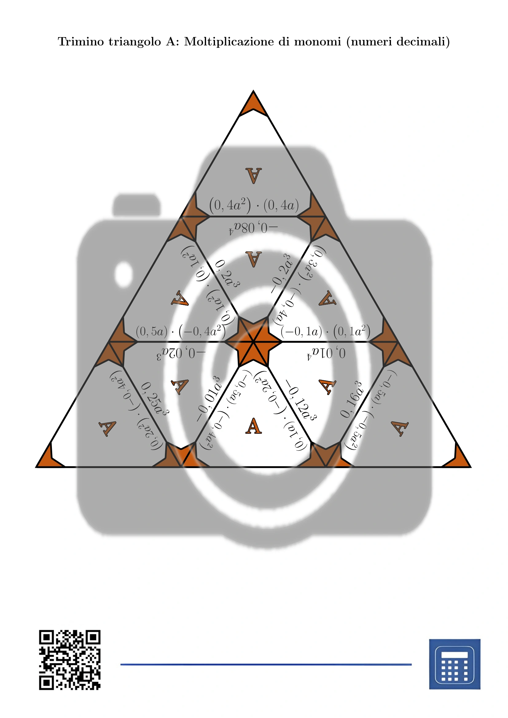 Trimino: Moltiplicazione di monomi (numeri decimali) - immagine 2