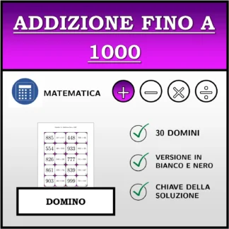 Domino: Addizione fino a 1000