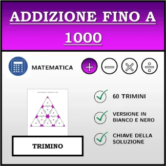 Trimino: Addizione fino a 1000