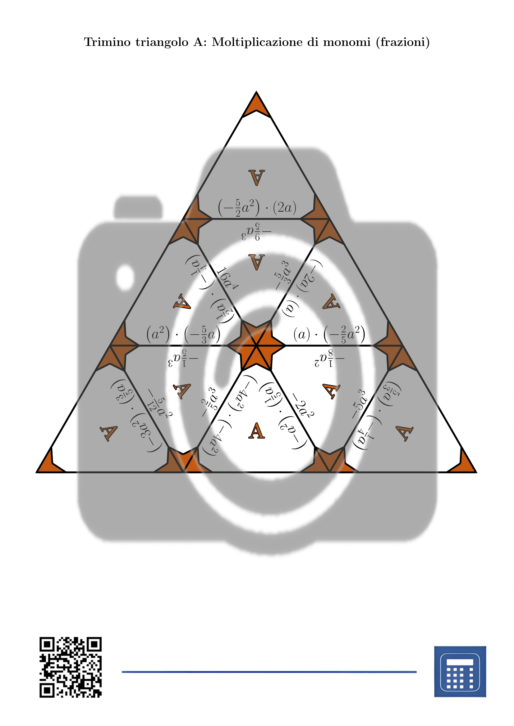 Trimino: Moltiplicazione di monomi (frazioni) - immagine 2