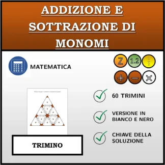 Trimino: Addizione e sottrazione di monomi
