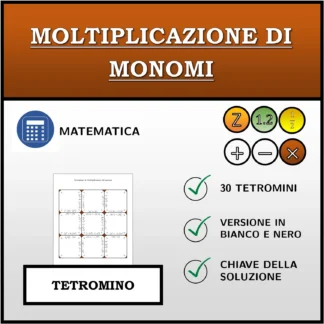 Tetramino: Moltiplicazione di monomi