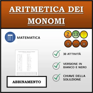 Esercizio di abbinamento: Aritmetica dei monomi