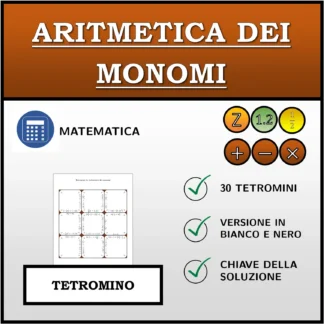 Tetramino: Aritmetica dei monomi