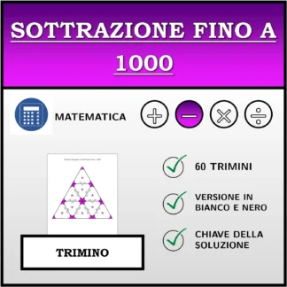 Trimino: Sottrazione fino a 1000