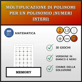 Memory: Moltiplicazione di polinomi per un polinomio (numeri interi)