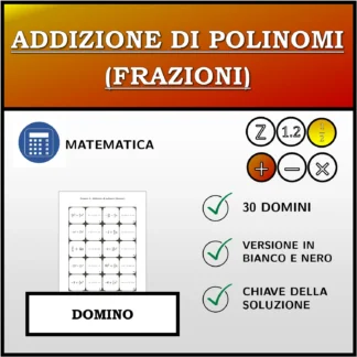 Domino: Addizione di polinomi (frazioni)