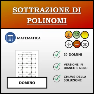 Domino: Sottrazione di polinomi