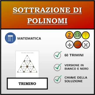 Trimino: Sottrazione di polinomi