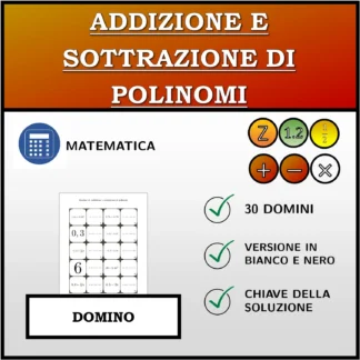Domino: Addizione e sottrazione di polinomi
