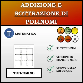 Tetramino: Addizione e sottrazione di polinomi