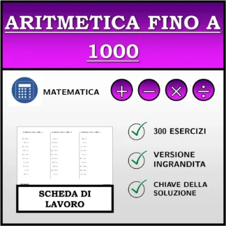 Scheda di lavoro: Aritmetica fino a 1000