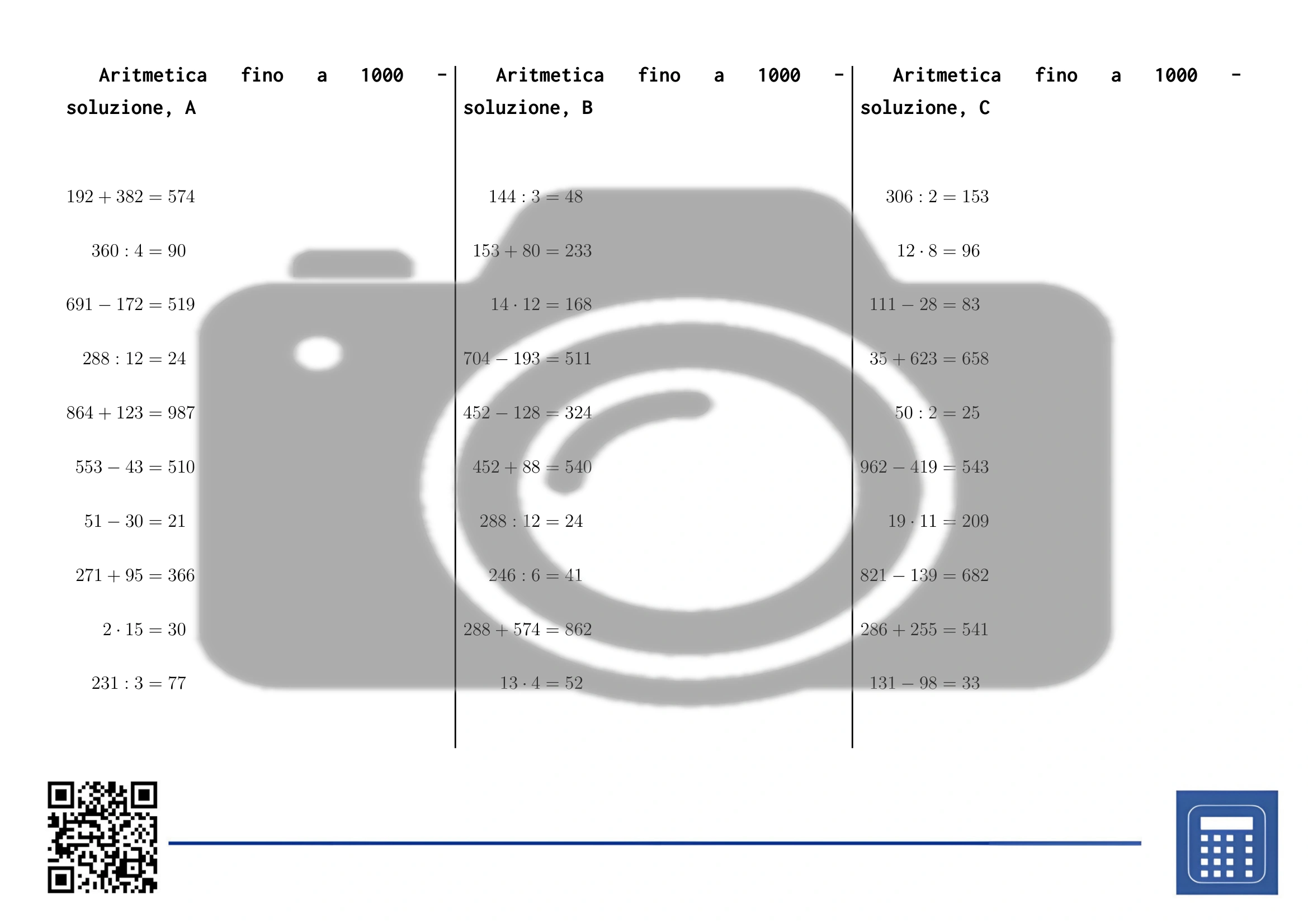 Scheda di lavoro: Aritmetica fino a 1000 - immagine 4