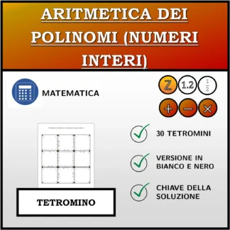 Tetramino: Aritmetica dei polinomi (numeri interi)