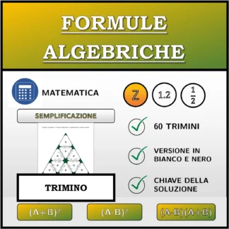 Trimino: Formule algebriche, semplificazione (numeri interi)