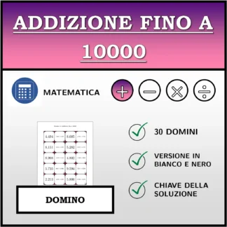 Domino: Addizione fino a 10000