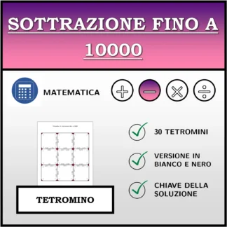 Tetramino: Sottrazione fino a 10000