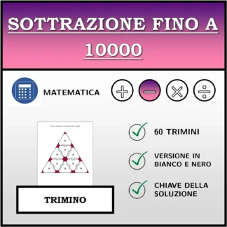Trimino: Sottrazione fino a 10000