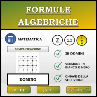 Domino: Formule algebriche, semplificazione (frazioni)