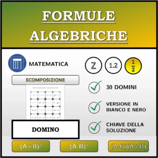 Domino: Formule algebriche, scomposizione (frazioni)