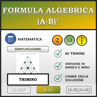 Trimino: Formula algebrica (A-B)², semplificazione