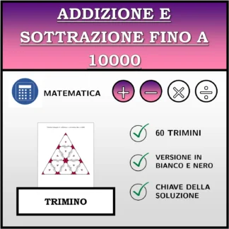 Trimino: Addizione e sottrazione fino a 10000