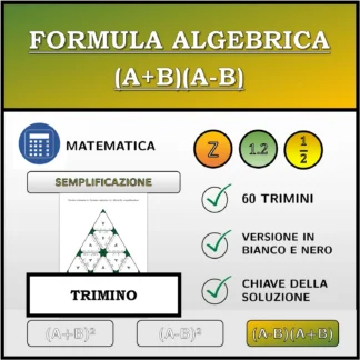 Trimino: Formula algebrica (A+B)(A-B), semplificazione