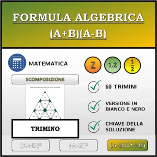 Trimino: Formula algebrica (A+B)(A-B), scomposizione