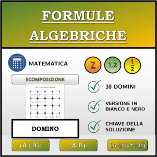 Domino: Formule algebriche, scomposizione