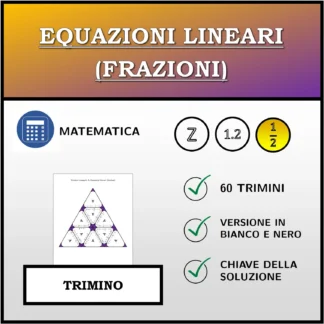 Trimino: Equazioni lineari (frazioni)