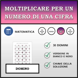 Domino: Moltiplicare per un numero di una cifra