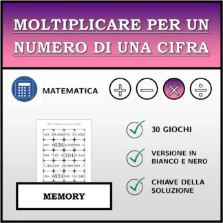 Memory: Moltiplicare per un numero di una cifra