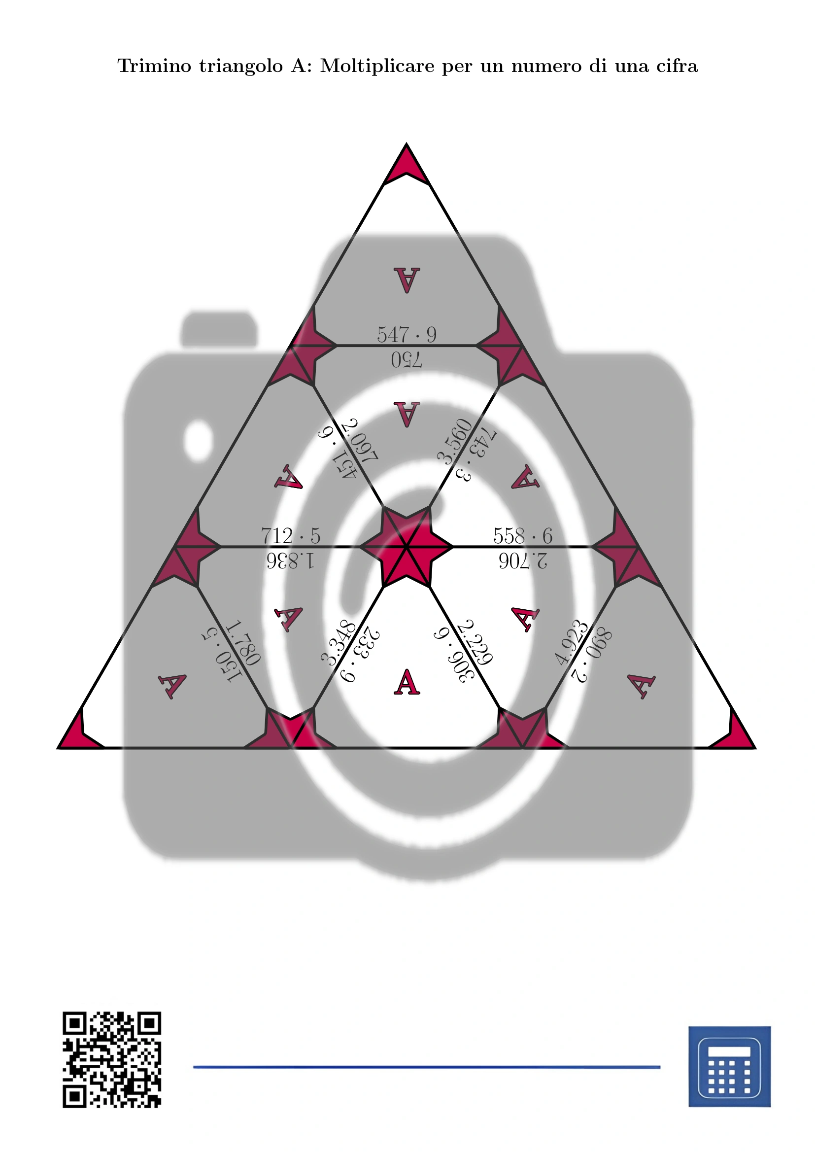 Trimino: Moltiplicare per un numero di una cifra - immagine 2