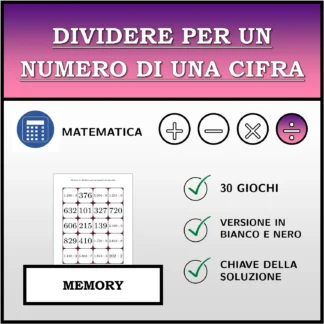 Memory: Dividere per un numero di una cifra