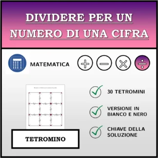 Tetramino: Dividere per un numero di una cifra