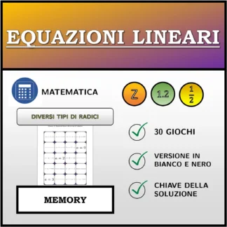 Memory: Equazioni lineari, diversi tipi di soluzioni