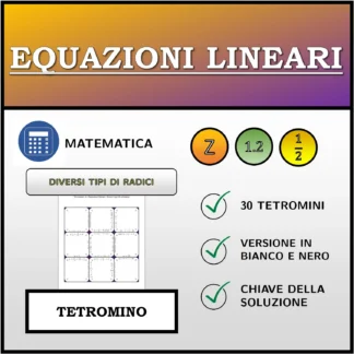 Tetramino: Equazioni lineari, diversi tipi di soluzioni