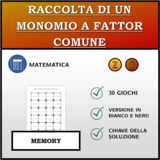 Memory: Raccolta di un monomio a fattor comune