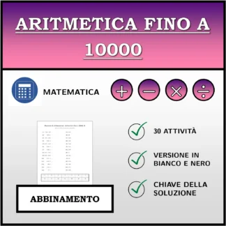 Esercizio di abbinamento: Aritmetica fino a 10000