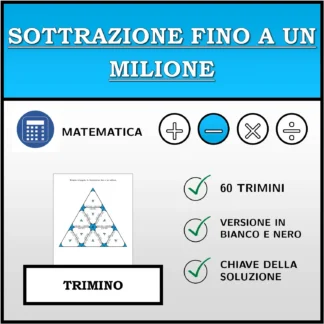 Trimino: Sottrazione fino a un milione