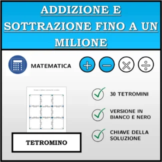 Tetramino: Addizione e sottrazione fino a un milione
