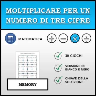 Memory: Moltiplicare per un numero di tre cifre